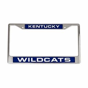 💕sold💕Kentucky Wildcats NCAA Silver Laser License Plate Frame NEW
